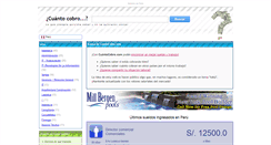 Desktop Screenshot of peru.cuantocobro.com