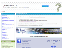 Tablet Screenshot of peru.cuantocobro.com